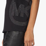 T-shirt con strass MH150JA97J 001 MICHAEL KORS Black 