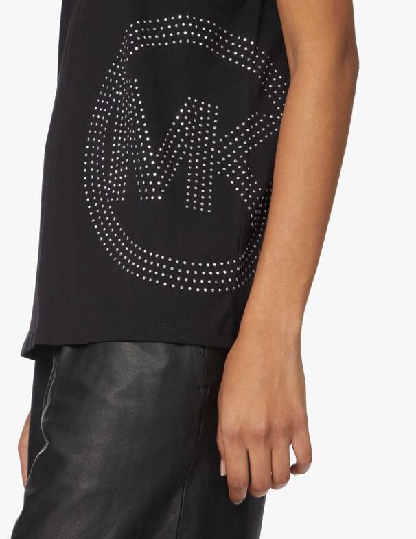 T-shirt con strass MH150JA97J 001 MICHAEL KORS Black 