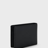 Portafoglio in pelle con logo goffrato 50470436 10241555 01 001 BOSS Black 