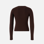 Maglia girocollo in cannetè di lana 104020A15S M28 PINKO Testa di moro 