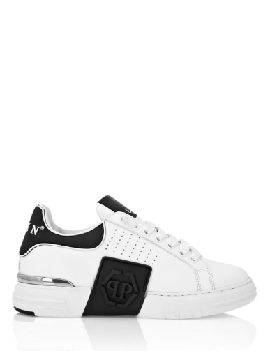 Sneakers basse in pelle USC0775 PLE005N 01 PHILIPP PLEIN White/black 