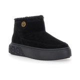 Stivaletto in pelle scamosciata con pelliccia SS0105P055 Z99 PINKO Black 
