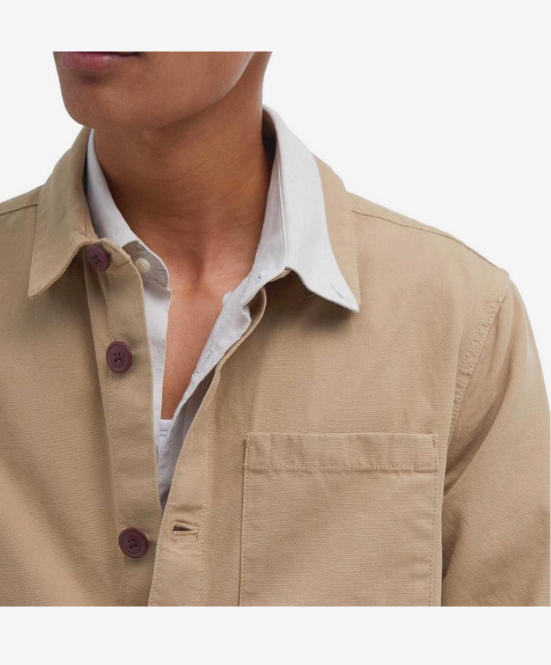 Overshirt lavata MOS0281 MOS ST17 BARBOUR Washed stone 