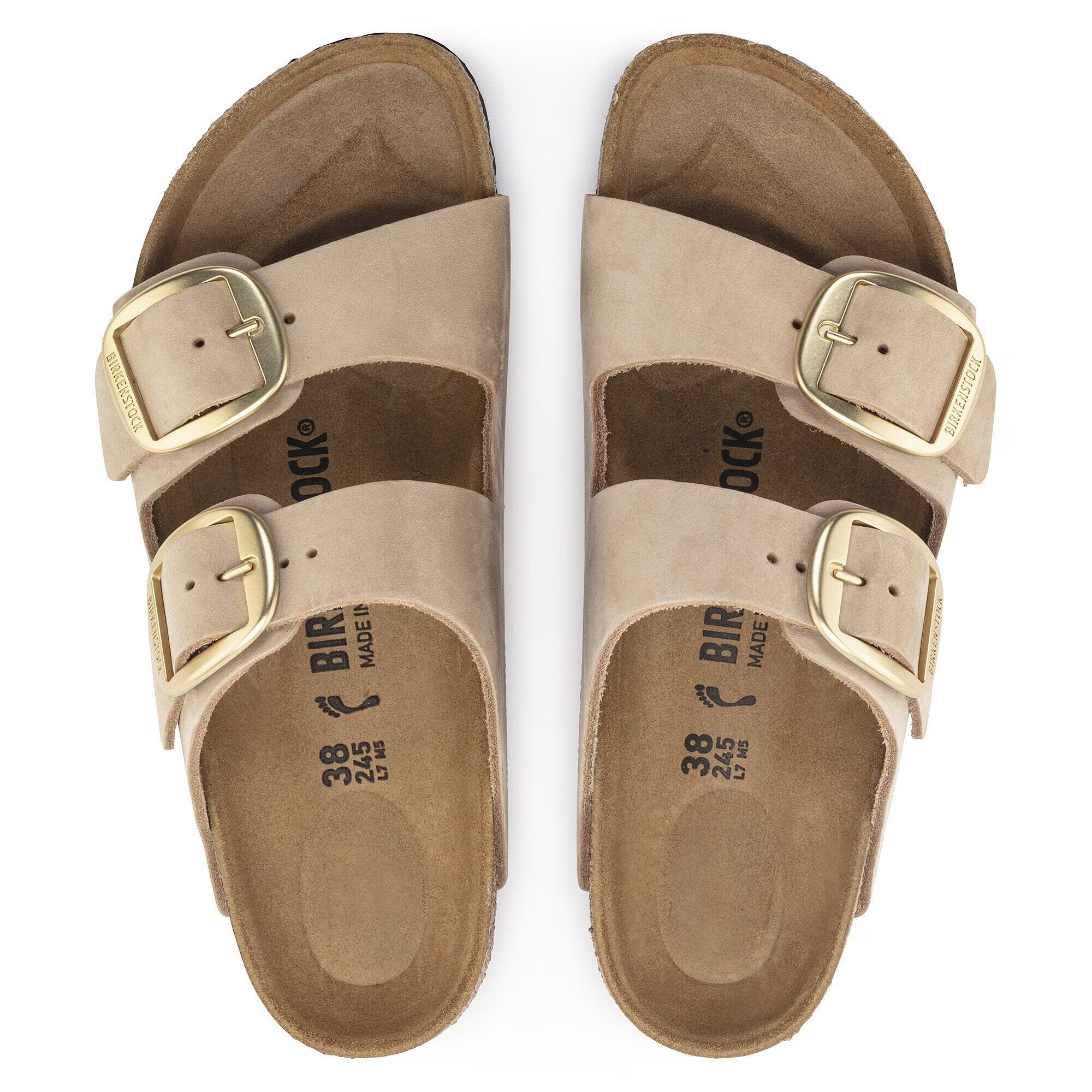 Ciabatta in pelle ARIZONA BIG BUCKLE 1024064 SANDCASTLE BIRKENSTOCK Sandcastle 