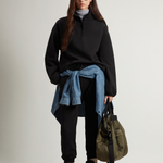 Felpa in misto cotone a collo alto CFWWSW0136FRUT3865 100 WOOLRICH Black 