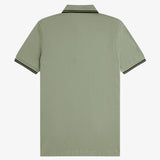 Polo manica corta M3600 S23 FRED PERRY Seagrass/black 