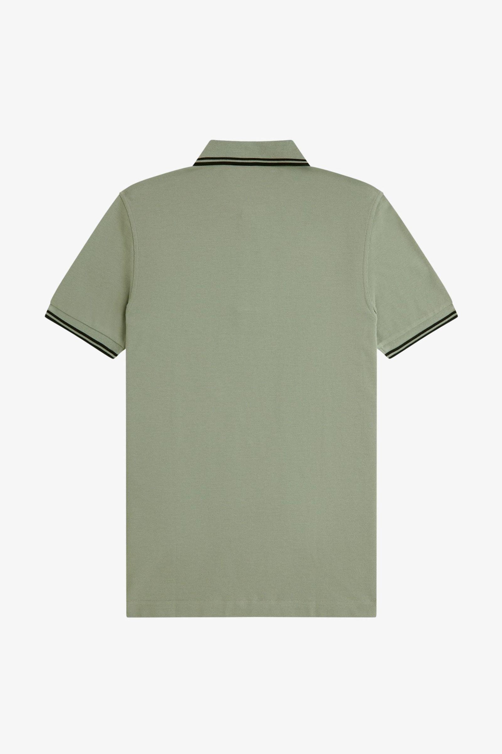 Polo manica corta M3600 S23 FRED PERRY Seagrass/black 