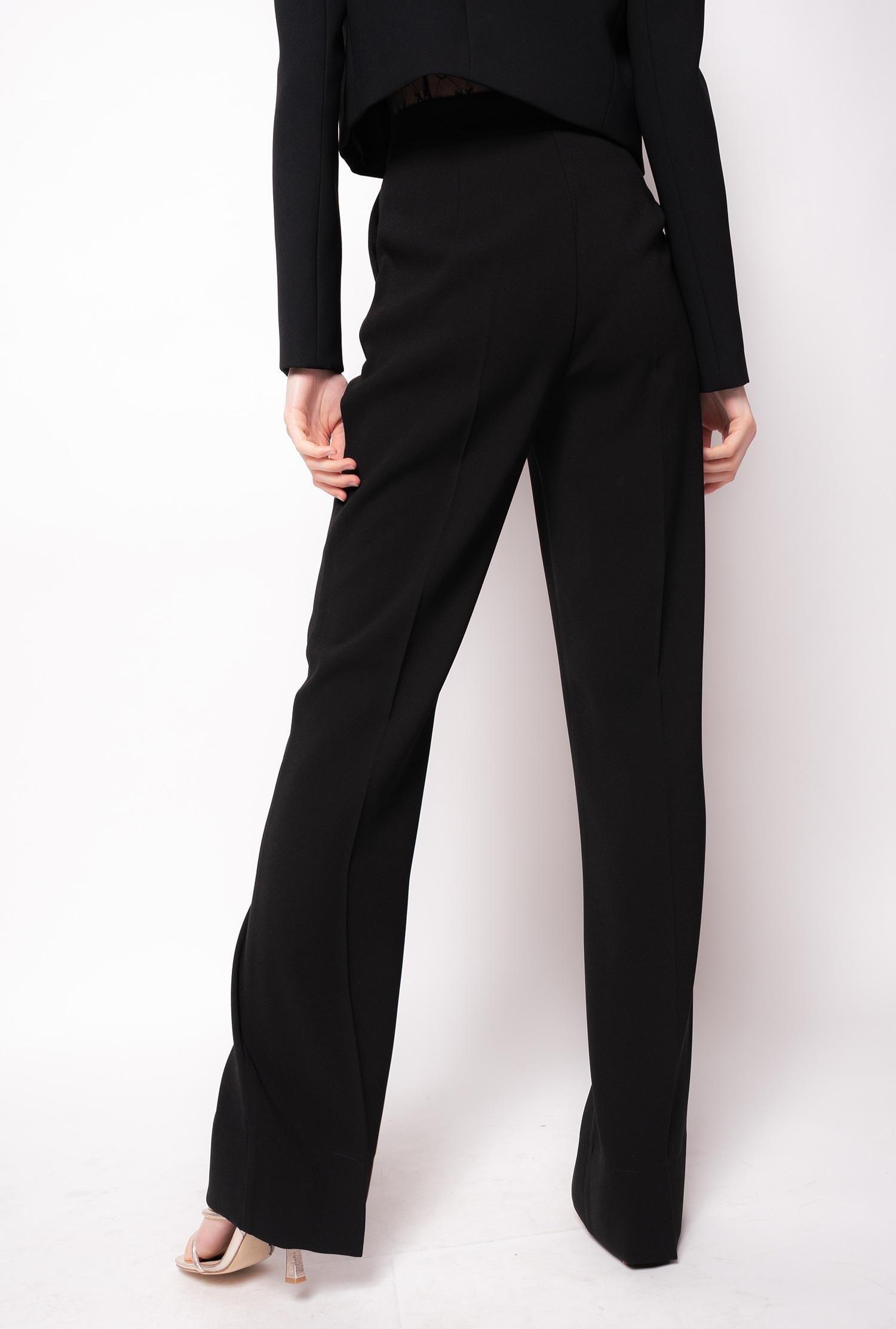 Pantalone in poly crepe LITCHI 1N13HU4575 Z99 PINKO Black 
