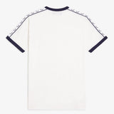 T-Shirt manica corta con fettuccia M4620 129 FRED PERRY Snow white 