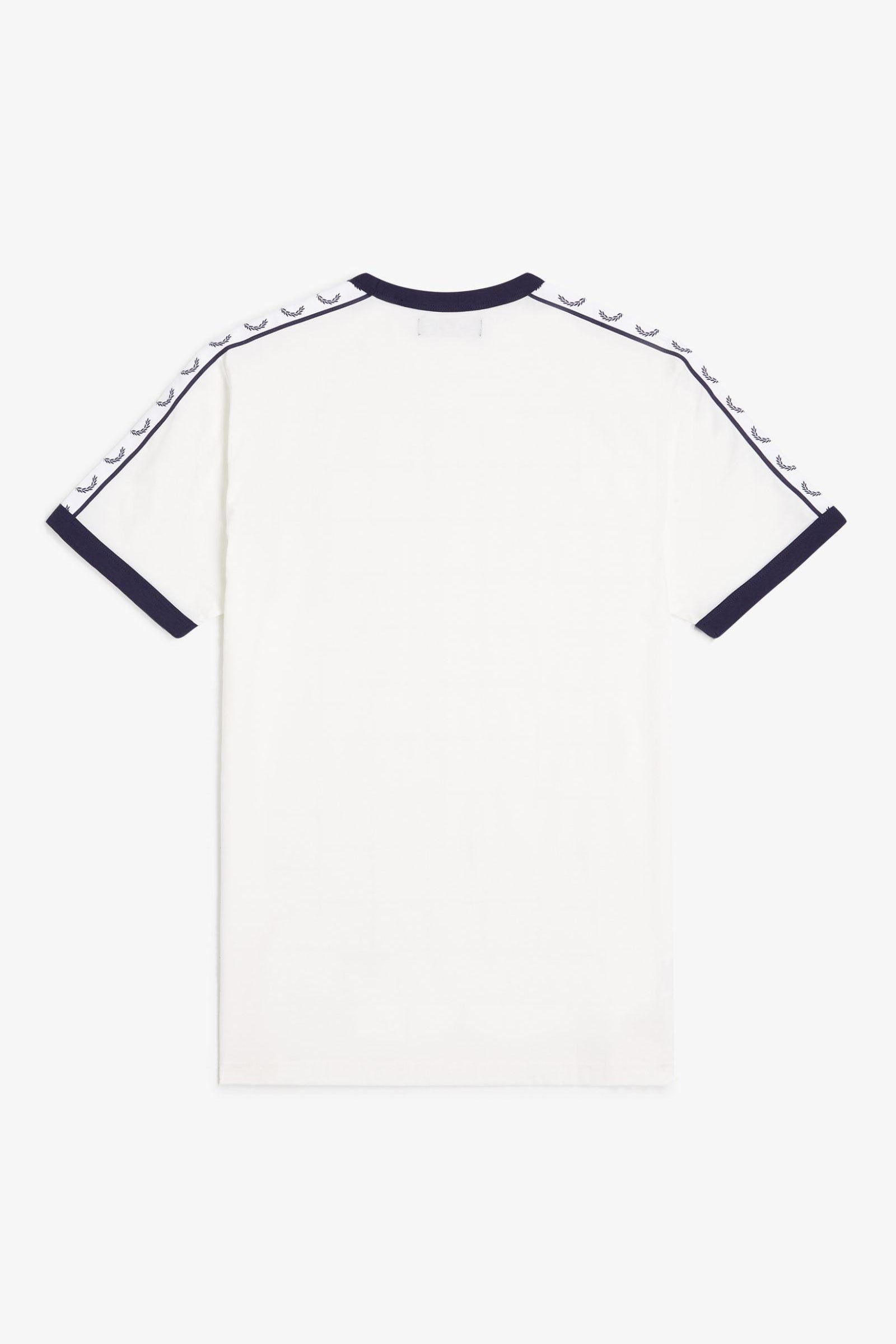 T-Shirt manica corta con fettuccia M4620 129 FRED PERRY Snow white 