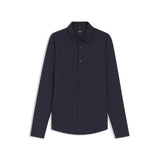 Camicia in tessuto tecnico effetto seersucker 50560706 10248746 01 404 BOSS Dark blue 
