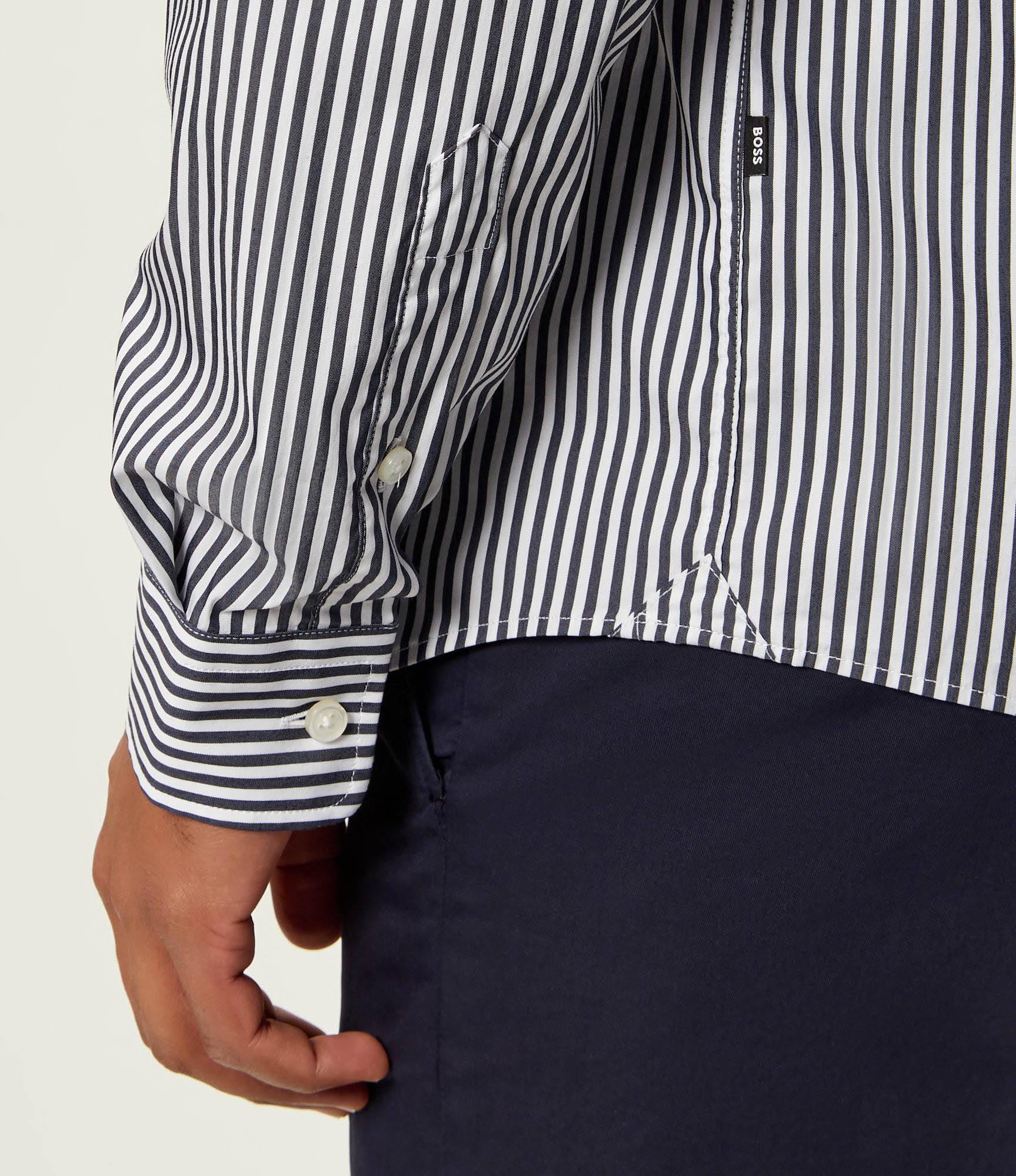 Camicia botton down in cotone 50562048 10262111 01 404 BOSS Dark blue 