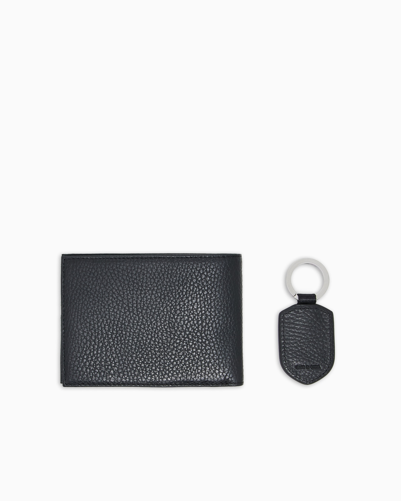 Portafoglio e portachiavi in pelle bottalata Y4R222 Y068E 80001 EMPORIO ARMANI Black 