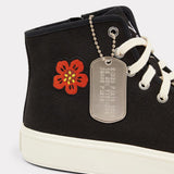 Sneaker alta in canvas di cotone FD55SN020F73 99 KENZO Black 
