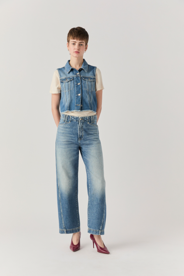 Gilet in denim RND90136 D606 2862 C0999 ROY ROGER'S Denim 