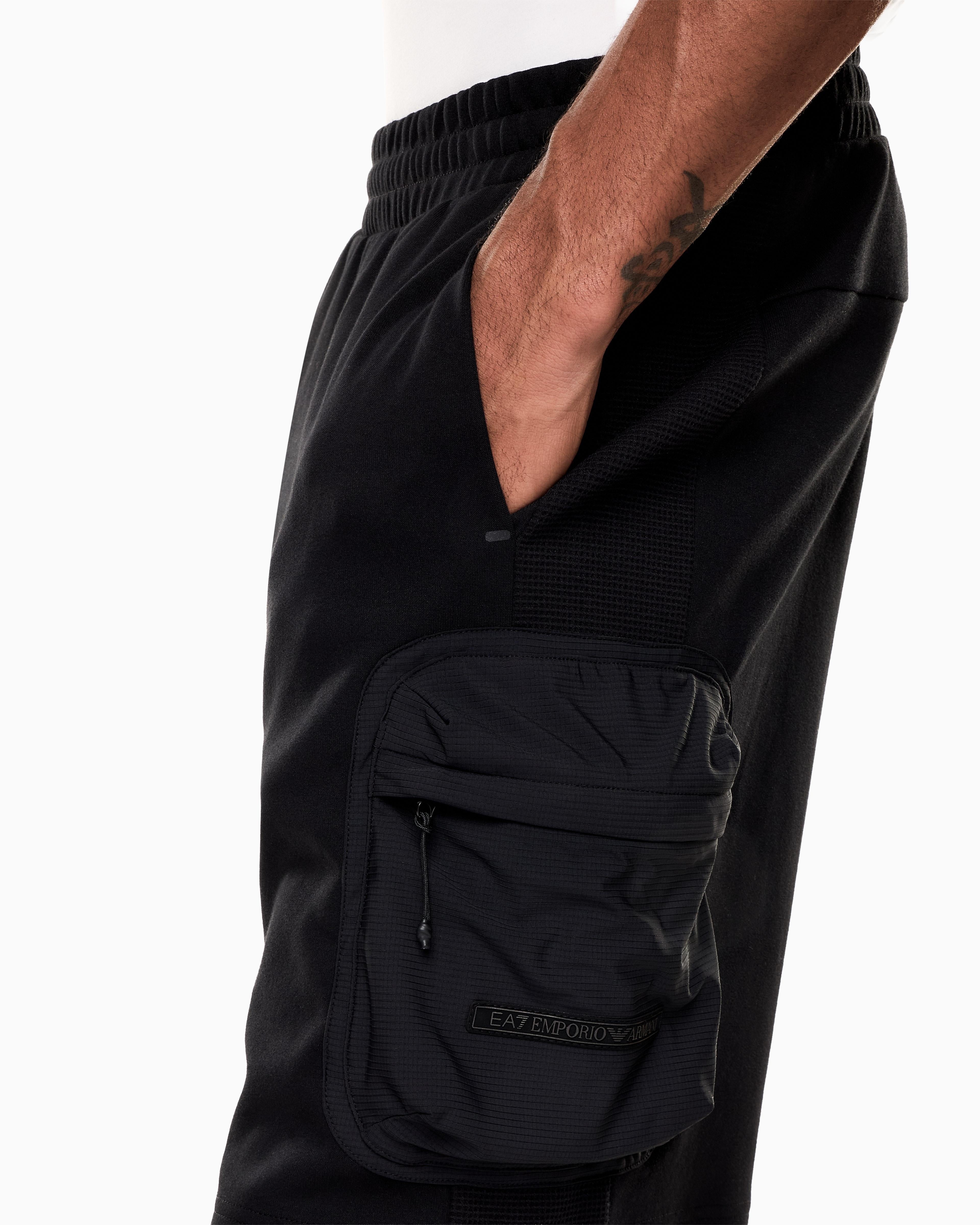 Bermuda in misto cotone 7M001588 AF12660 UC001 EA7 Black 