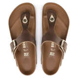 Infradito in pelle GIZEH BIG BUCKLE 1018745 COGNAC BIRKENSTOCK Cognac 