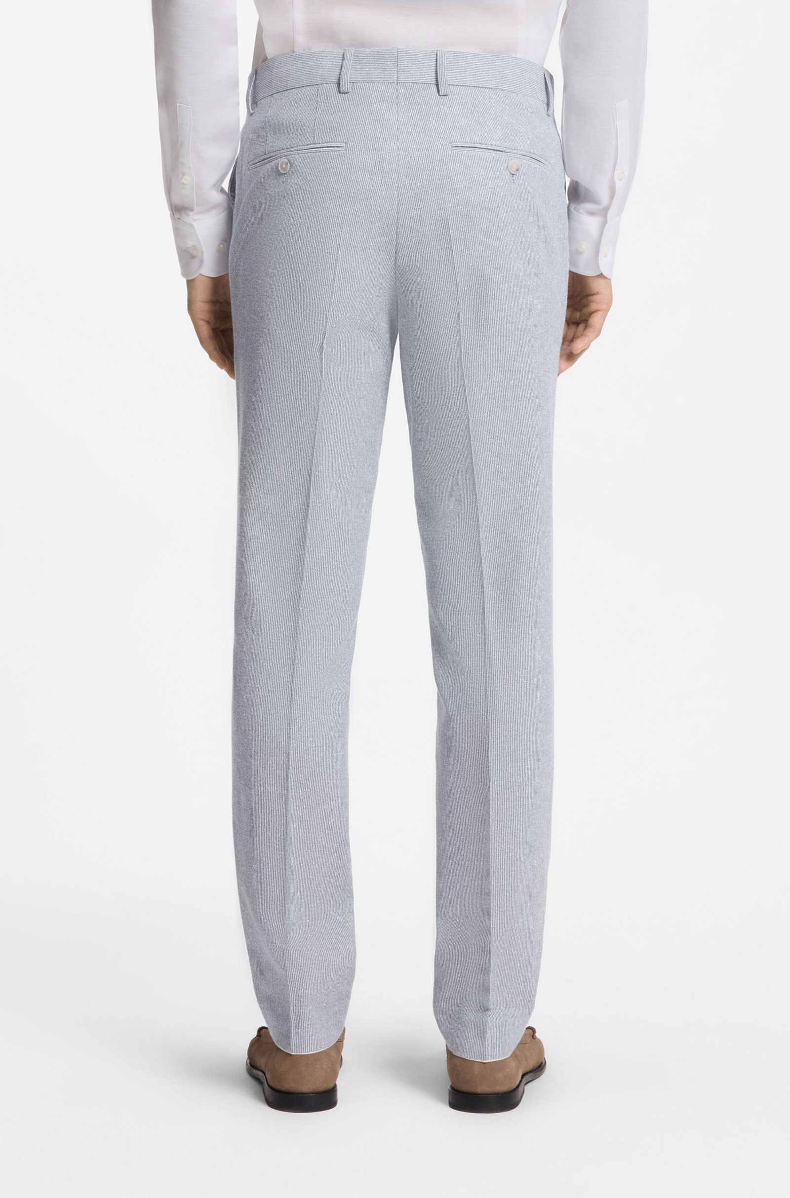 Abito due pezzi regular fit in bouclé elasticizzato 50561822 10279246 01 466 BOSS Light blue 