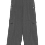 Pantaloni cargo fluidi a gamba ampia 104480A18E I72 PINKO Grigio 
