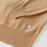 Maglia girocollo in misto lana e cashmere CFWWKN0253FRUF0603 7391 WOOLRICH Suede brown 
