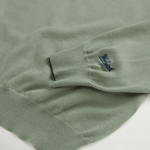 Maglia girocollo in puro cotone con logo ricamato CFWOKN0331MRUF0787 6671 WOOLRICH Faded smokey olive 