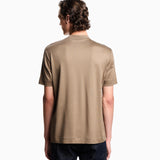 T-shirt con maxi ricamo in jersey misto lyocell ASV EM003007 AF18312 U6189 EMPORIO ARMANI Walnut 