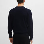 Maglia scollo a V 50506042 10255193 01 404 BOSS Dark blue 