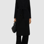 Cappotto lungo a vestaglia in lana 2425016041 013 MAX MARA WEEKEND Black 