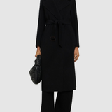 Cappotto lungo a vestaglia in lana 2425016041 013 MAX MARA WEEKEND Black 