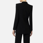 Tailleur giacca e pantalone in crêpe TP00141E2 110 ELISABETTA FRANCHI Nero 