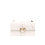 Borsa in pelle con tracolla 100053A0F1 Z14Q PINKO Avorio 