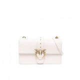 Borsa in pelle con tracolla 100053A0F1 Z14Q PINKO Avorio 