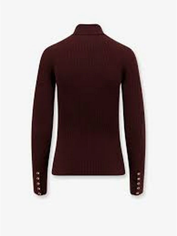 Maglia collo alto in lana MK11B56E2 EA4 ELISABETTA FRANCHI Merlot 