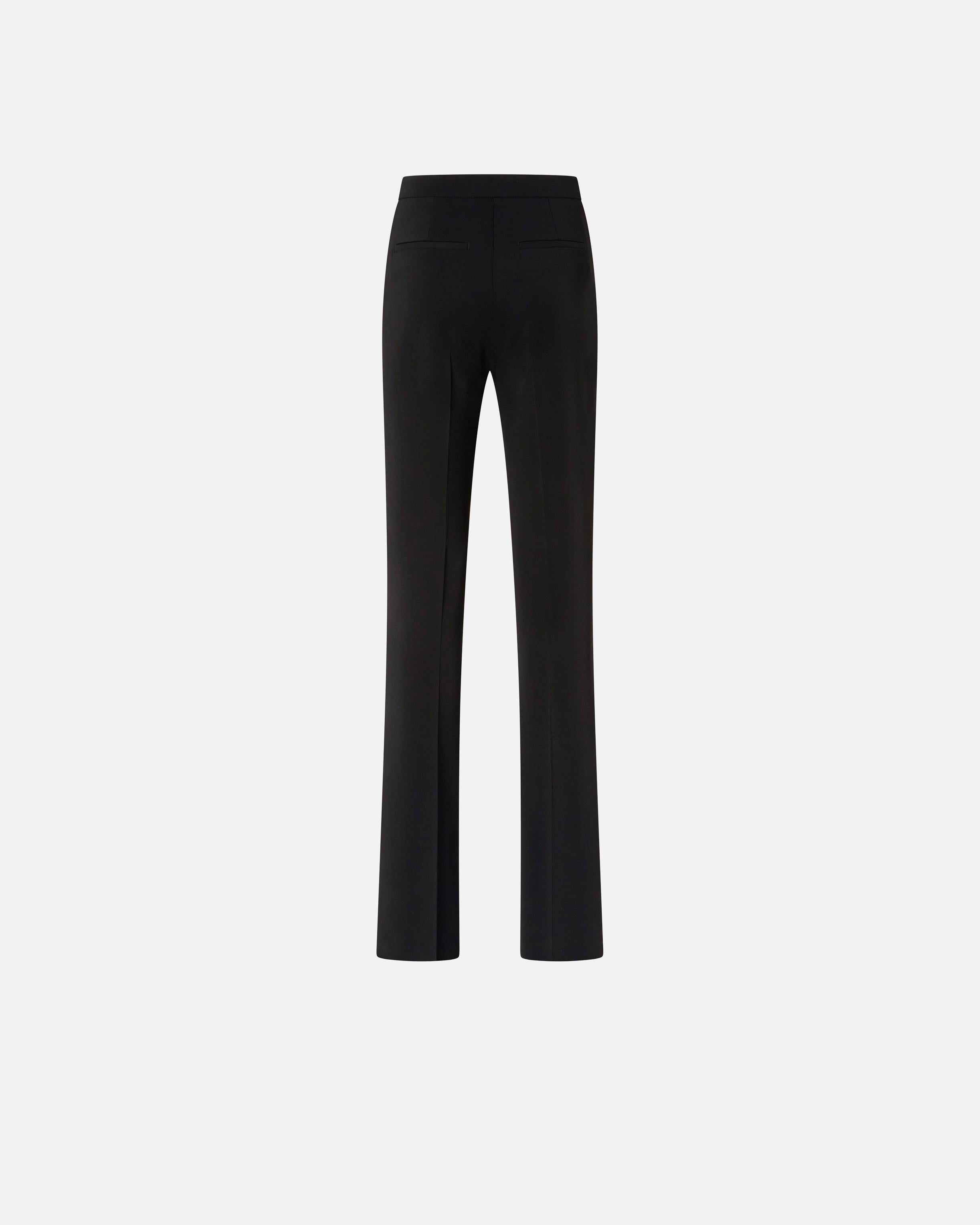 Pantaloni eleganti svasati in cady tecnico 104690A213 Z99 PINKO Nero limousine 