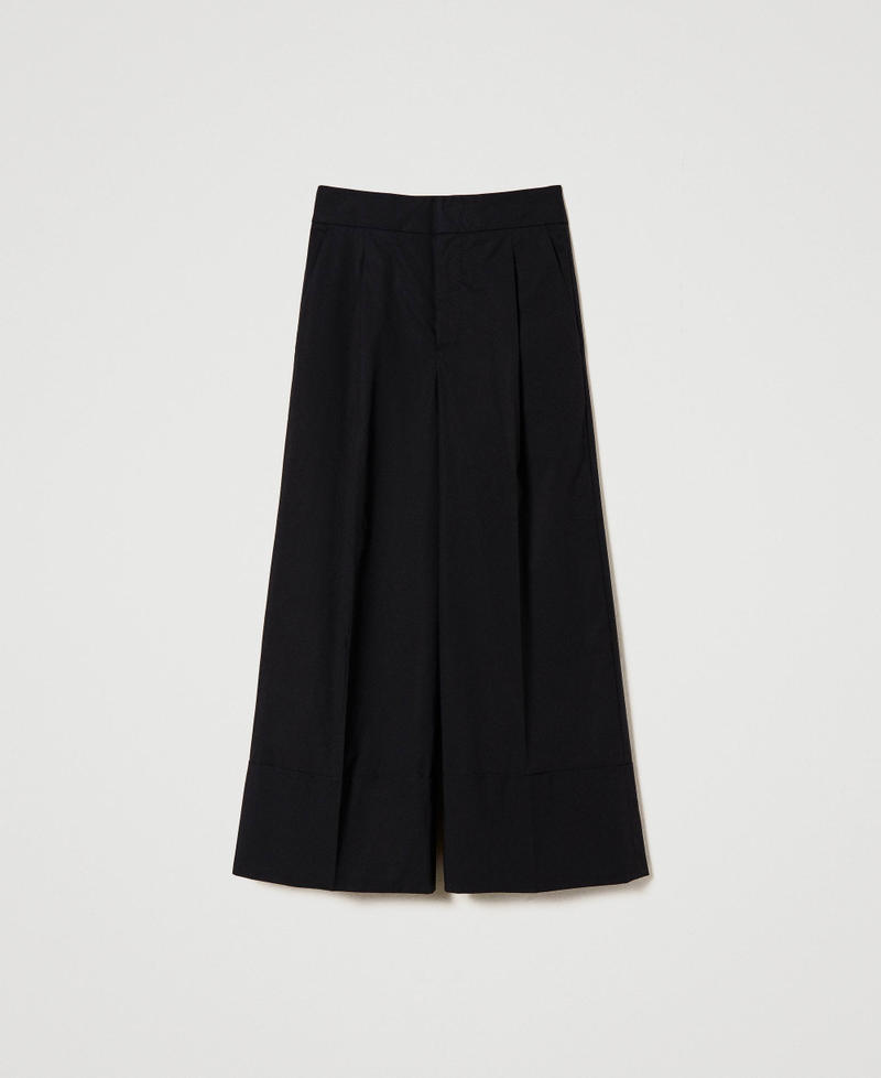 Pantaloni cropped 241TT2073 00006 TWIN SET Nero 