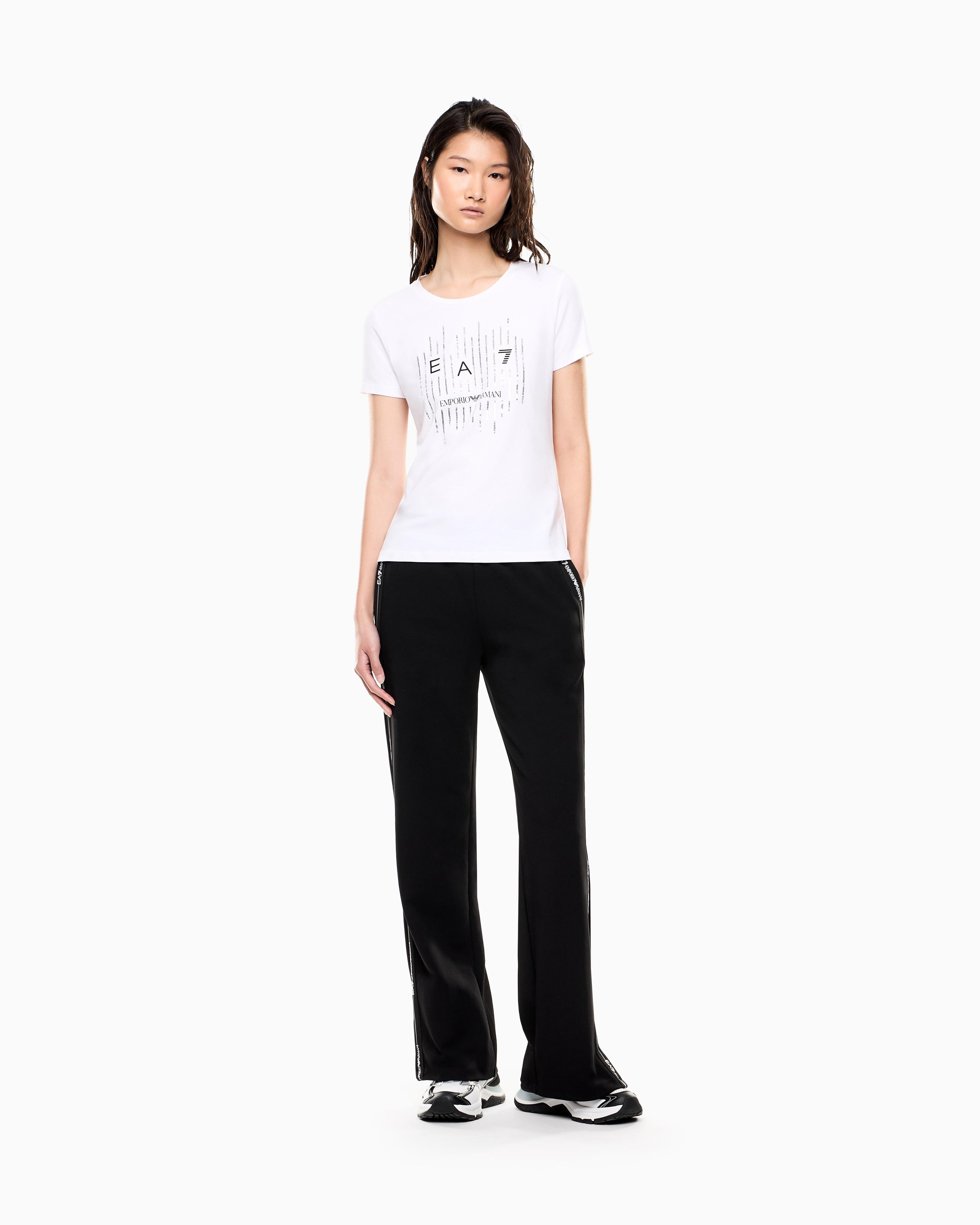 T-Shirt manica corta 7W001097 AF10373 U0002 EA7 White 