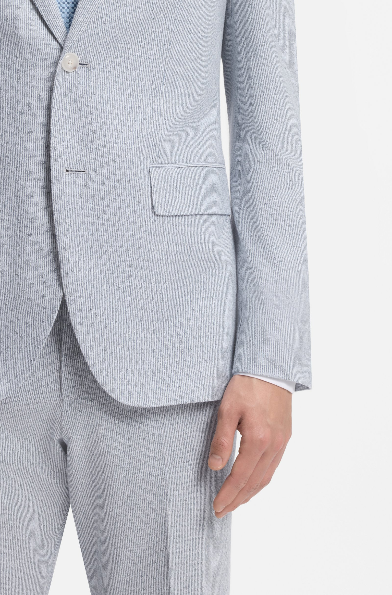 Abito due pezzi regular fit in bouclé elasticizzato 50561822 10279246 01 466 BOSS Light blue 