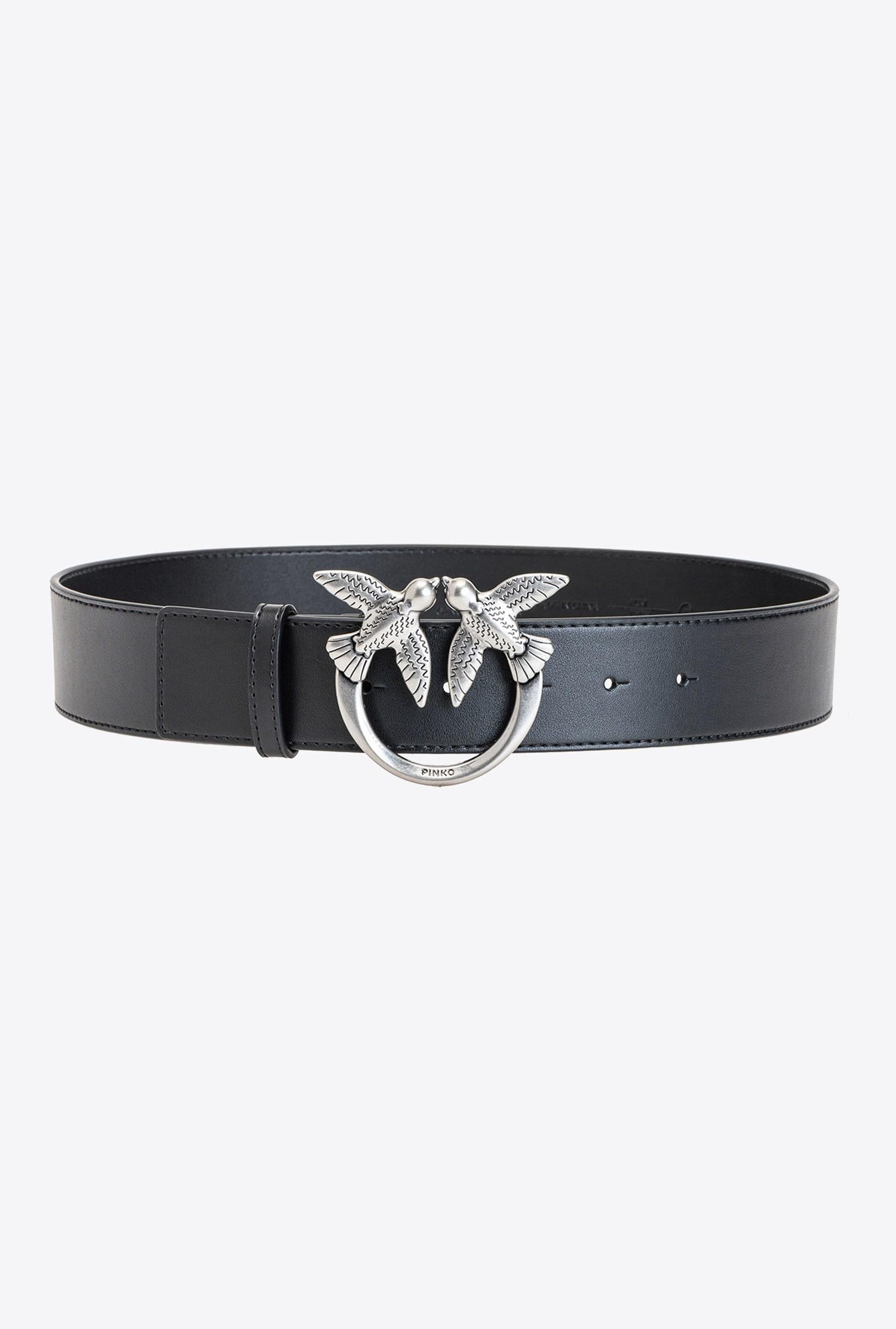Cintura in pelle 1H212VY5H7 Z99O PINKO Black/silver 