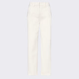 Pantaloni in gabardina di cotone stretch PED5655 99012427 729 PEUTEREY Pergamena 