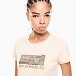 T-Shirt manica corta 7W001093 AF10373 U1088 EA7 Beige 
