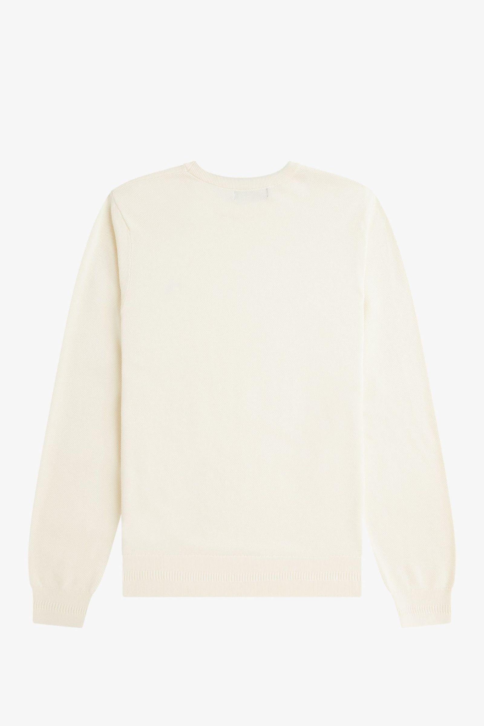 Maglione in piqué K1309 560 FRED PERRY Ecru 