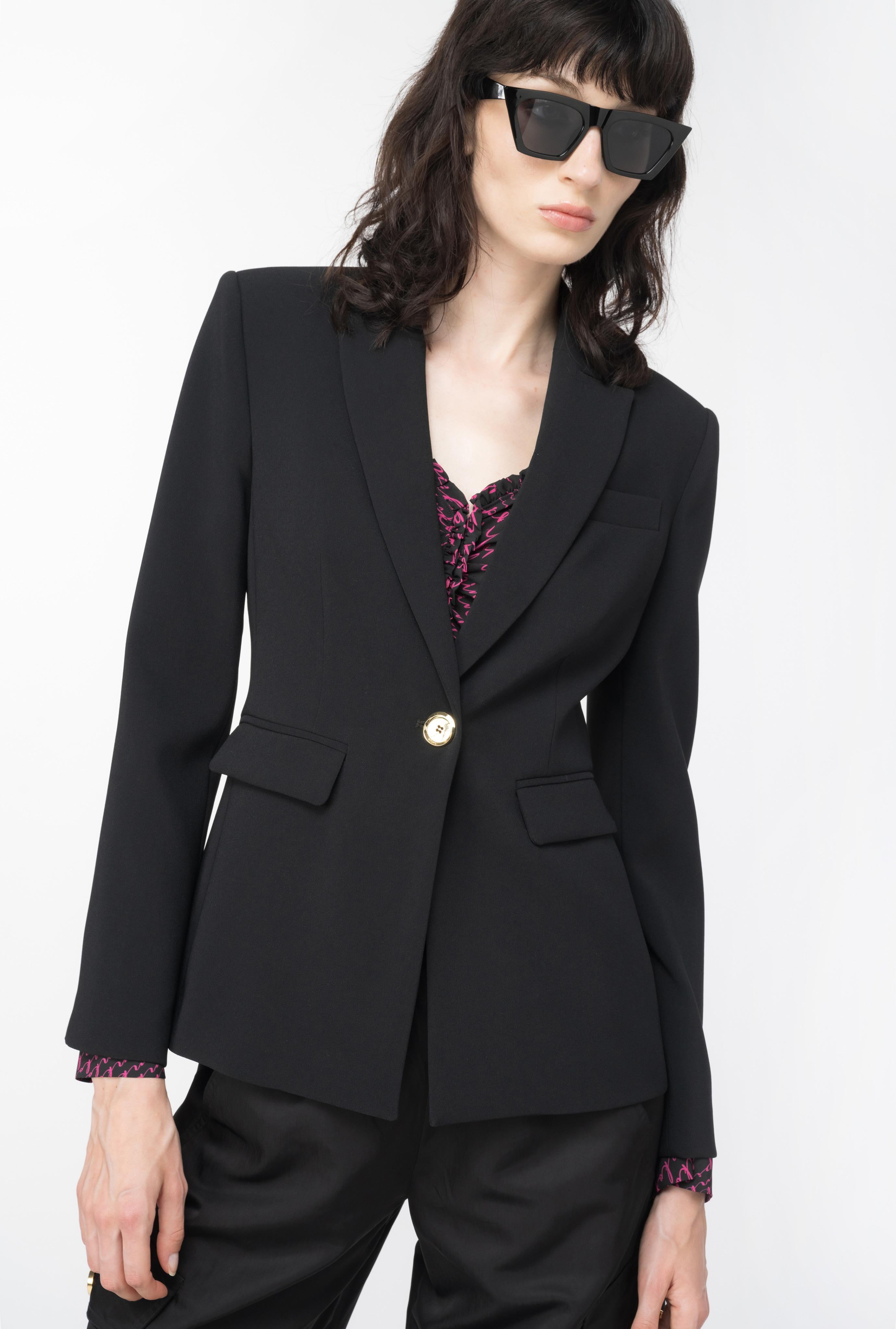 Blazer monopetto 100180A14I Z99 PINKO Black 