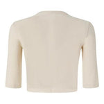 Maglia mezza manica 106635A32C C03 PINKO Beige g. maroso 