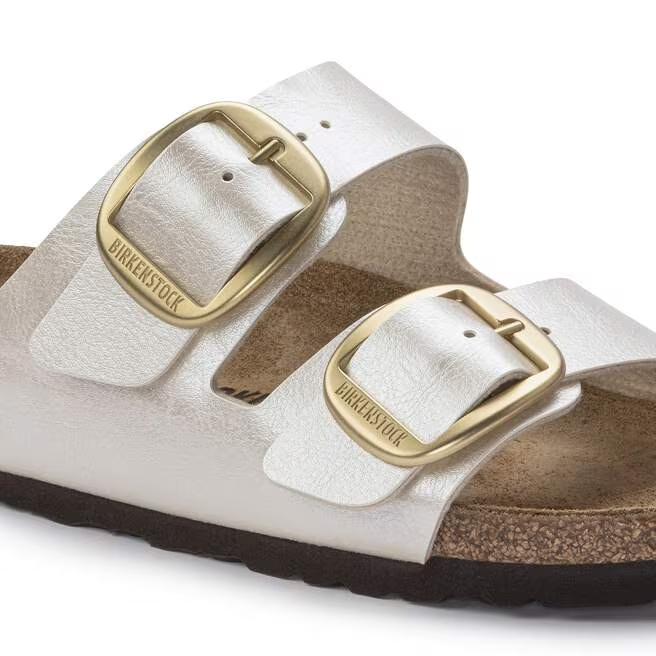 Ciabatta in pelle ARIZONA BIG BUCKLE 1020021 GRACEFUL PEARL WHITE BIRKENSTOCK Graceful pearl white 
