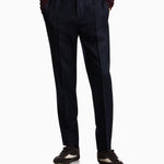 Pantalone in twill di lana stretch EM003669 AF18507 UB118 EMPORIO ARMANI Blue navy 