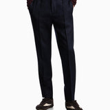 Pantalone in twill di lana stretch EM003669 AF18507 UB118 EMPORIO ARMANI Blue navy 