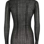 Cardigan in filo di cotone 102980A1ND Z99 PINKO Black 