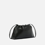 Borsa a spalla grande in pelle con logo 105825A0QO Z99Q PINKO Nero-antigue 