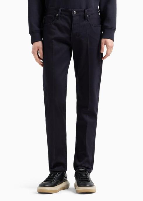 Pantalone 5 tasche in cotone elasticizzato 6D1J75 1NUPZ 0920 EMPORIO ARMANI Blu navy 