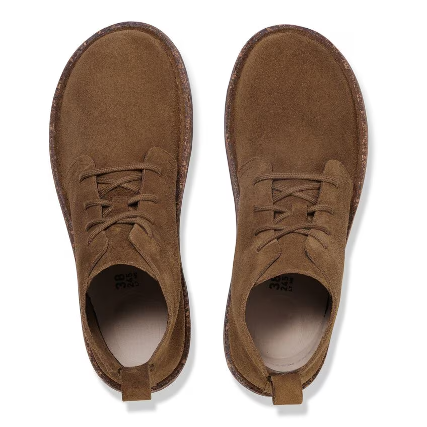 Stivale in suede allacciato UPPSALA MID 1030088 DARK TEA BIRKENSTOCK Dark tea 
